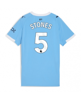 Billige Fotballdrakt Manchester City John Stones #5 Replika Hjemmedrakt Dame 2025-26 Kortermet Billige Fotballdrakt Manchester City John Stones #5 Replika Hjemmedrakt Dame 2025-26 Kortermet